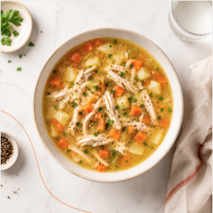 Sopa de Pollo con Verduras