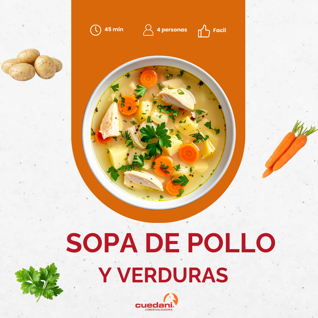 Sopa de Pollo y Verduras Cuedani