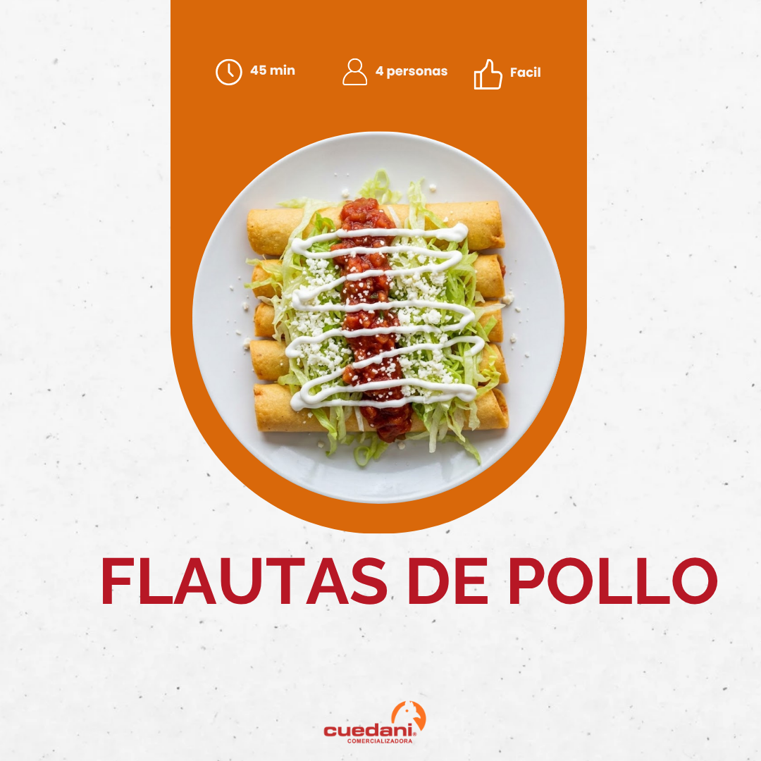 flautas de pollo